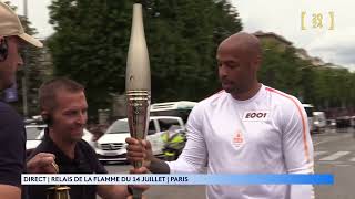 Relais de la flamme olympique à Paris  14 juillet 2024 12h5017h [upl. by Supmart386]