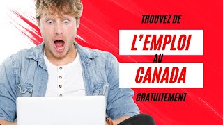 Voici comment trouver du travail au canada guichet emploi [upl. by Melak]