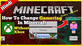 how to change gamertag in minecraft android  Change Gamertag In Minecraft  in hindi  2020 [upl. by Gold]