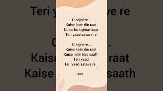 Sajni re  song lyrics  song shorts love [upl. by Eirac]