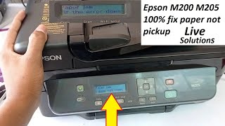 Epson m200 m205 paper jam solution  epson m200 paper not pickup  epson m200 paper jam in hindi [upl. by Sherrill]