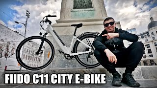 CU BICICLETA ASTA FENTEZI TRAFICUL  FIIDO C11 CITY EBIKE [upl. by Llenod]