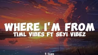 Timl Vibes ft Seyi VibezWhere Im From lyrics [upl. by Ivanah]