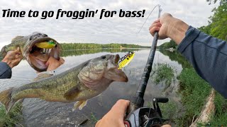 Time to go froggin’ for bassCrazy Frog Big Bass Fishing [upl. by Einallem]