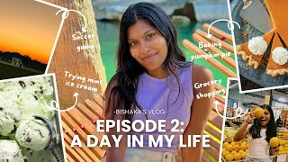 A Day In My Life Vlog  baking pumpkin pie grocery shopping soccer game birthday party  more [upl. by Ysnil]