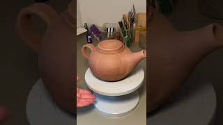 Cursed or blessed teapot handmade indestructible clay pottery ceramics disabledartists [upl. by Anale]