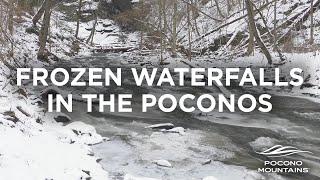 Frozen Waterfall Winter Hikes in the Poconos [upl. by Llevert]