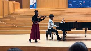 Shiloh Chifamba Performs ‘FantasticRecitative from Israeli Concertino’  Violin Solo with Piano [upl. by Treborsemaj334]