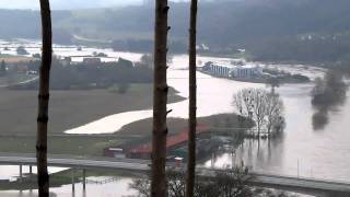 HOCHWASSER  FLOOD WESER u WERRE  CANON SX130 [upl. by Ayor]