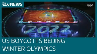 US announces diplomatic boycott of 2022 Beijing Winter Olympics  ITV News [upl. by Kwei]