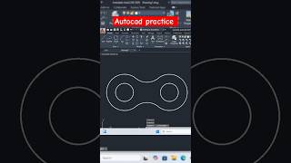 AutoCAD practice drawing autocad autocad2d [upl. by Eigla]