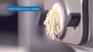 Como hacer pastas con la nueva Philips PastaMaker HR235507 [upl. by Ahsimit]