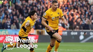 Leander Dendoncker finds Wolves equalizer v Manchester City  Premier League  NBC Sports [upl. by Amada562]