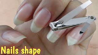 Shapes your nails perfect Oval Tips Tricks and Nails Shape  How to Shape Nails [upl. by Svensen828]