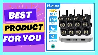 Hamrol WIFI Camera Kit 8MP PTZ Dual Lens IP Camera [upl. by Jonathon]