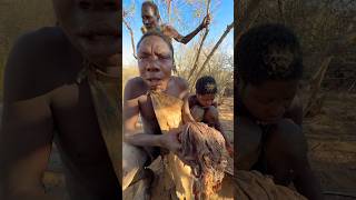 Were really hungryhadzabetribe africa food Hunter [upl. by Amer]