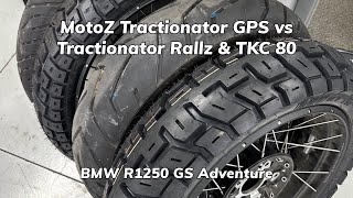 What Tires for my 12000 Mile Motorcycle Trip  Motoz Tractionator GPS on R1250GS Adventure [upl. by Adnauq]