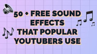 Funny Sound Effects for Youtube Videos  NONCOPYRIGHTED SOUND EFFECTS [upl. by Joe]