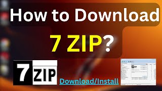 How to Download and Install 7ZIP in Windows 7 ComputerLaptop [upl. by Jareb]