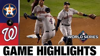 Gerrit Cole leads Astros in 71 World Series Game 5 win  AstrosNationals MLB Highlights [upl. by Leasi391]