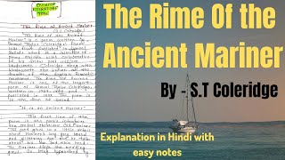 Engaging English Class 8 Unit 11  The Rime of the Ancient Mariner Explanation [upl. by Adnaram]