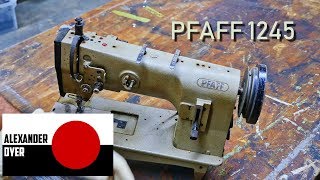 Pfaff 1245 Refurbish Clean Assemble Adjust Thread Sew [upl. by Ozne702]