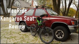 WeeRide Kangaroo Seat Review  Diamondback Release Mountain Bike [upl. by Yojenitsirk]