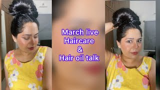 Hair care amp Hair oil discussion on live [upl. by Einnaj868]