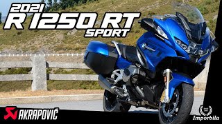 BMW R 1250 RT Sport w Akrapovič Exhaust  Review Ride amp Sound  HD [upl. by Ajak]