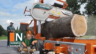 Das mobile NorwoodBandsägewerk LumberPro HD36 – Manuell oder hydraulisch … Sie haben die Wahl [upl. by Lorolla]