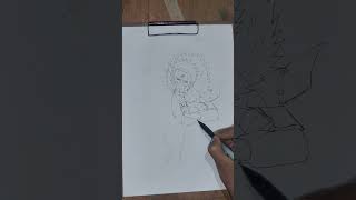 Speed drawing stickman tobirama ✨ shorts naruto narutoshippuden [upl. by Aneeres]