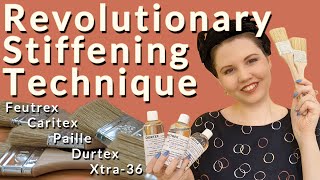 Chemical felt hat stiffener how to use Feutrex Caritex Paille Durtex Xtra 36 [upl. by Lais]