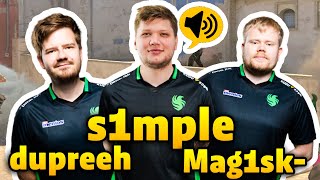 s1mple Mag1sk dupreeh  Team FALCON FACEIT Rank with Voice Comms CS2 POV [upl. by Anatak]