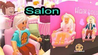 Hair Style Salon  Spa  Roblox Cookie Swirl C Game Play Video [upl. by Jacobah]