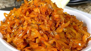 Вкусная Тушеная капуста на сковороде Рецепты из капусты на ужин Тушеная капуста на каждый день [upl. by Phina]