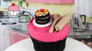 Make Baking Accessory Bake Set Cupcakes  A Cupcake Addiction How To Tutorial [upl. by Islehc]