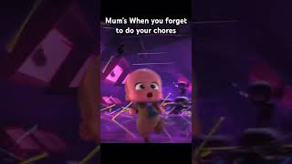 Mum’s when you forget to do your chores💀💀💀 [upl. by Atinuaj]