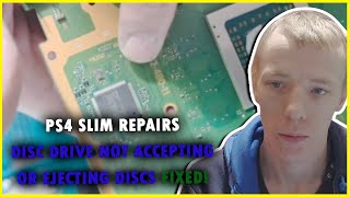 PS4 Slim No Power To Disc Drive Diagnosis amp Repair  Its ALWAYS the fuse [upl. by Atina]