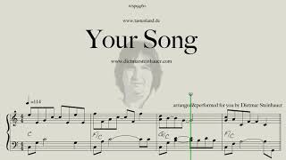 Your Song  Easy Piano [upl. by Cordey]