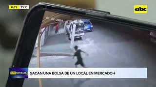 Cámaras captan a encapuchados robando un comercio en el Mercado 4 [upl. by Janella]