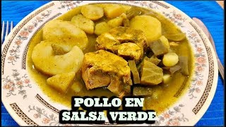 POLLO EN SALSA VERDE CON PAPAS Y NOPALES [upl. by Sualokcin]