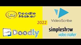 Doodly Vs Doodle maker Vs Videoscribe Vs Simpleshow  Detailed Honest Review  2022 [upl. by Elleinnod]