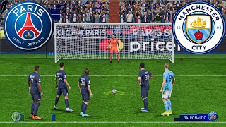 PSG VS MANCHESTER CITY  RONALDO MESSI NEYMAR MBAPPE I PENALTY SHOOTOUT  FIFA 23 PC NEXT GEN 4K [upl. by Ailimaj]