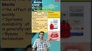 Sublingual Routes of drug administration  GPAT  Pharmacology [upl. by Renee70]