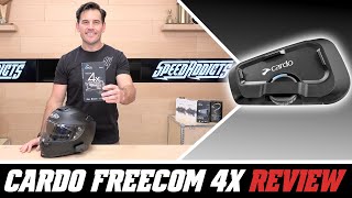 Cardo Freecom 4X Bluetooth Headset Review at SpeedAddictscom [upl. by Halet]