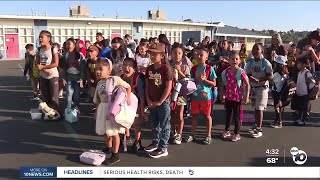 Paradise Hills Elementary holds rally for Padres [upl. by Cann779]