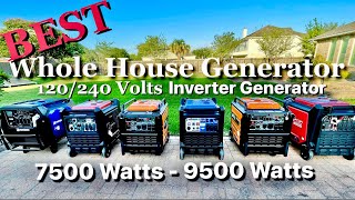 Best Whole House Backup Inverter 120V  240V Generator Review 7500w  9500w [upl. by Lehcin198]