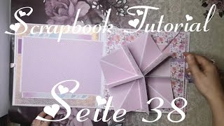 Seite 38 Scrapbook Tutorial square circular Fotoalbum Jubiläum Gecshenk Ideen [upl. by Antonio]