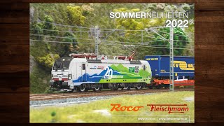 Roco Fleischmann Sommerneuheiten 2022 – Modellbahn Katalog H0 TT N [upl. by Ffilc]