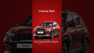 Kia Sonet Facelift All Colour 👍⭐kia sonet colour shorts shortvideo kia trending youtubeshorts [upl. by Osborn]